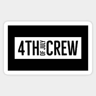 4th of july crew Sticker